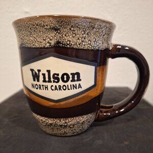 Wilson North Carolina Speckled Mug - Brown and Cream (HM5)